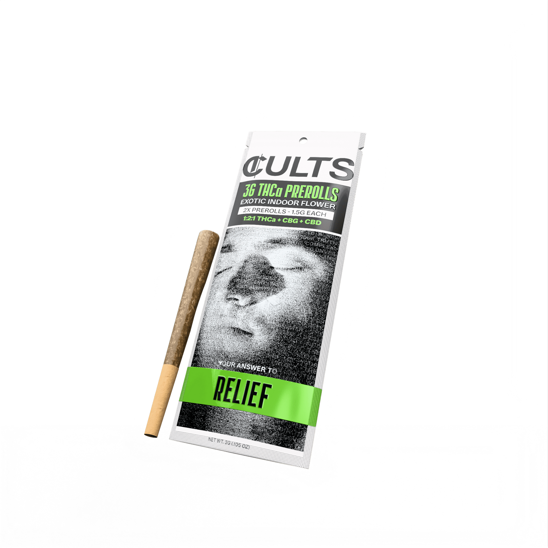 Relief: 1:2:1 THCa + CBD + CBG