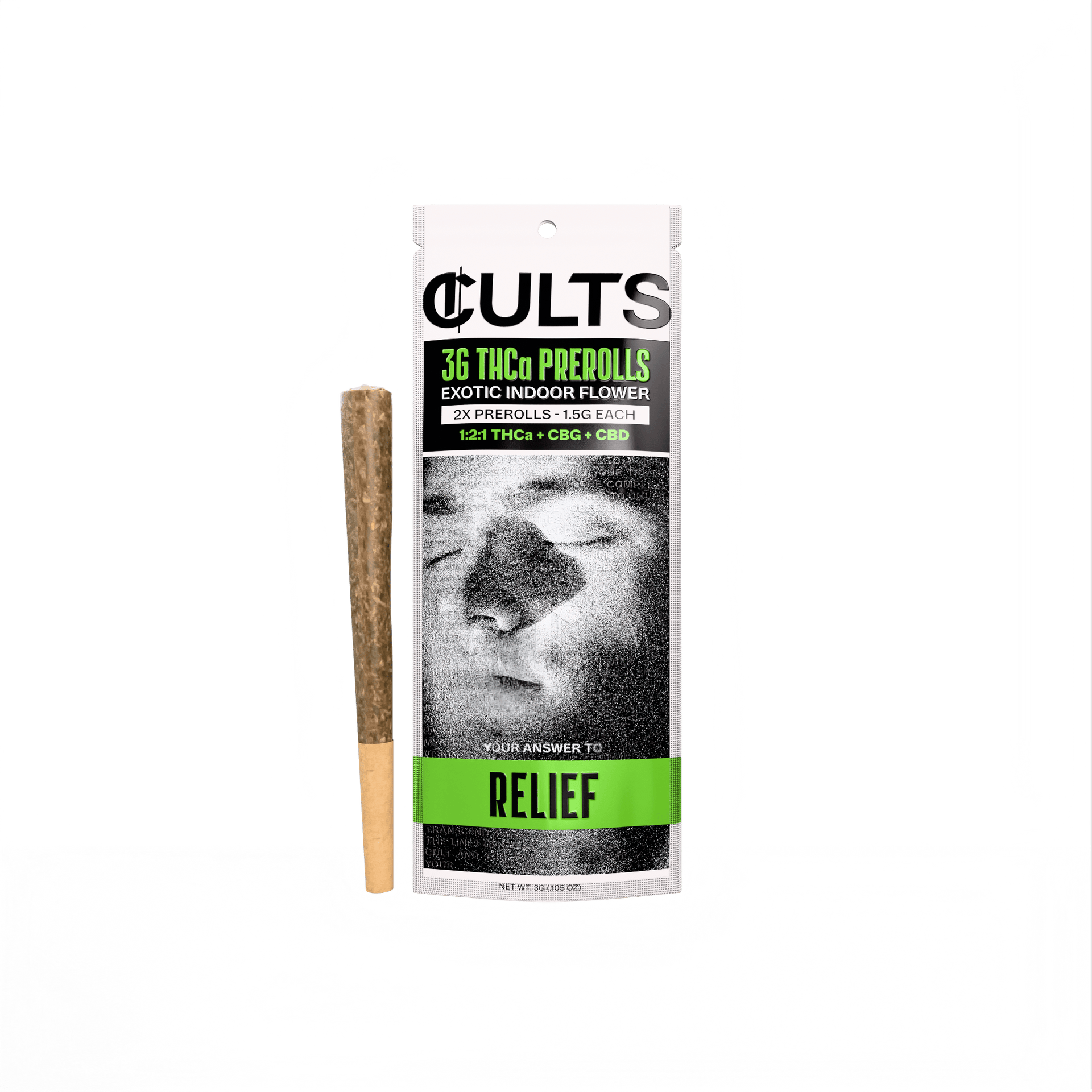 Relief: 1:2:1 THCa + CBD + CBG
